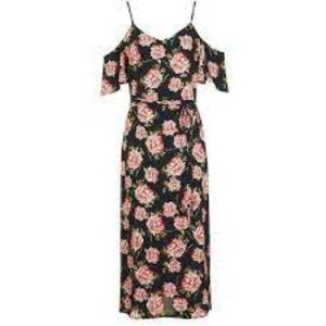 TopShop Tall Romantic Bloom Midi Dress